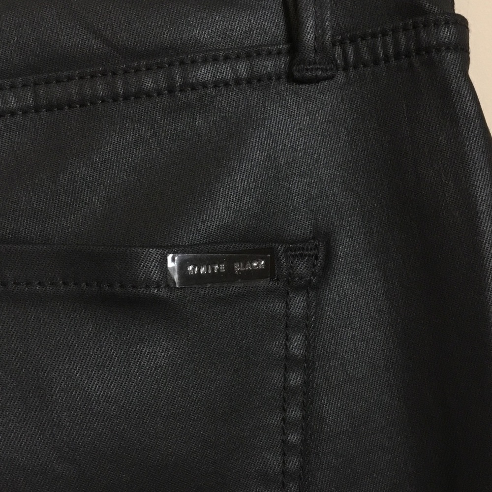 White House Black Market Black Coated High Rise Skinny Jeans - Picture 8 of 13